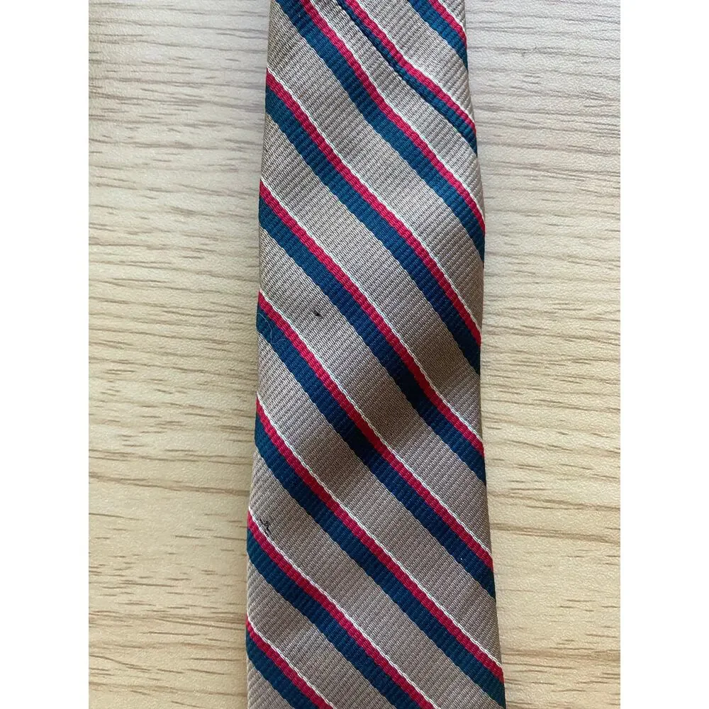 Vintage Jonothan Lake Brown Stripped Silk Tie - Picture 6 of 9